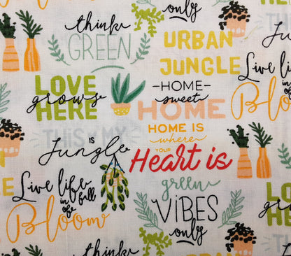 Green Vibes  Only - Fat Quarter