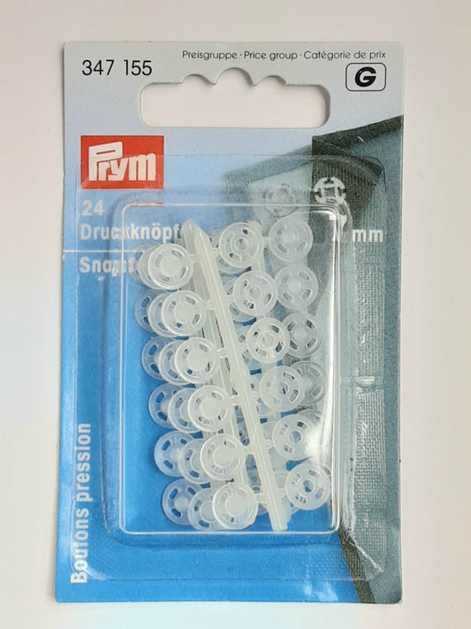 Prym Sew-On Snap Fasteners, 7mm, Pack of 24