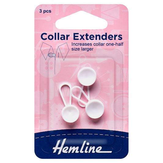 Collar Extender: White 12mm :3pcs