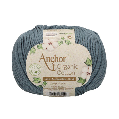 Organic Cotton: 50g: Ocean Blue