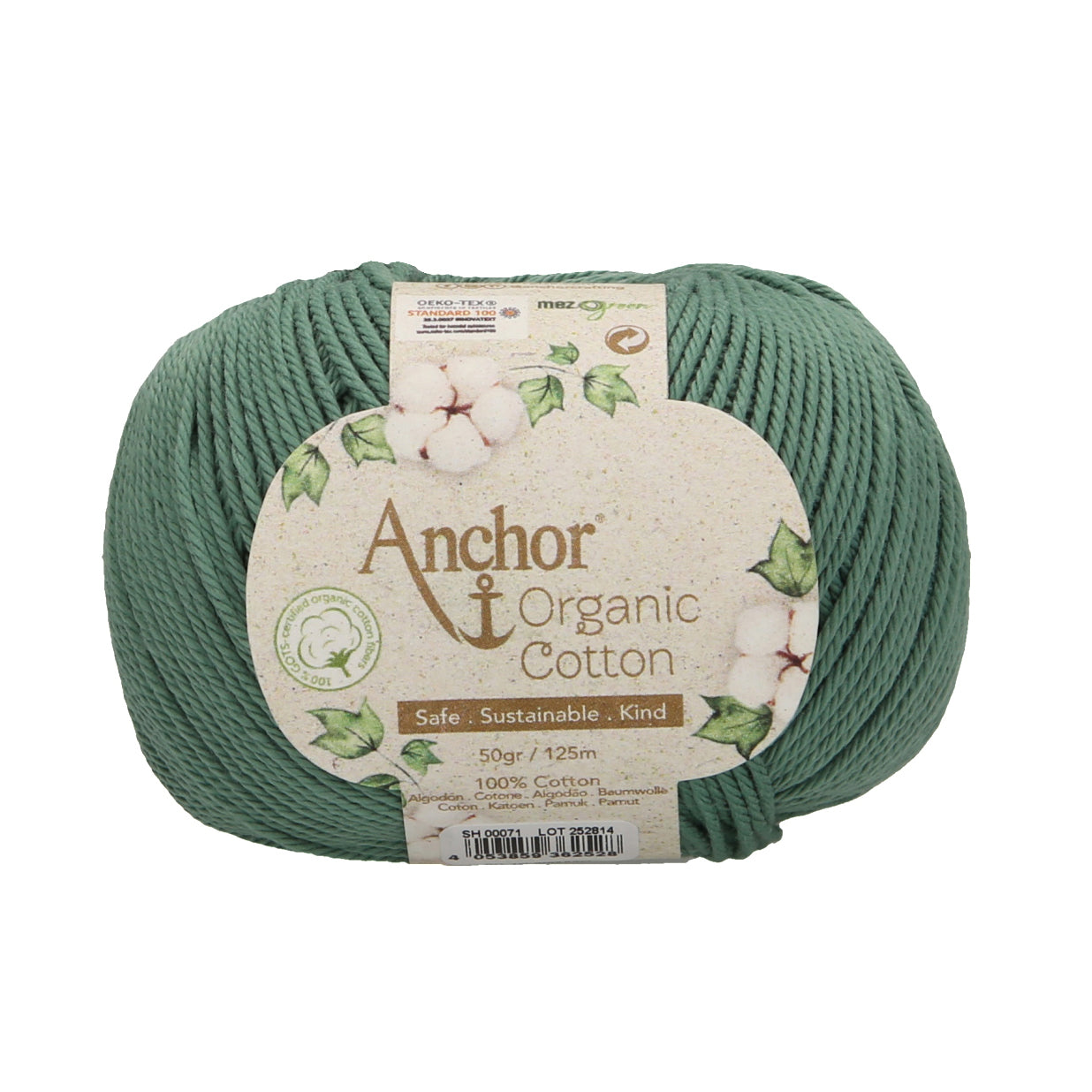 Organic Cotton: 50g: Emerald Lake