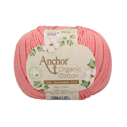 Organic Cotton: 50g: Flamingo Pink