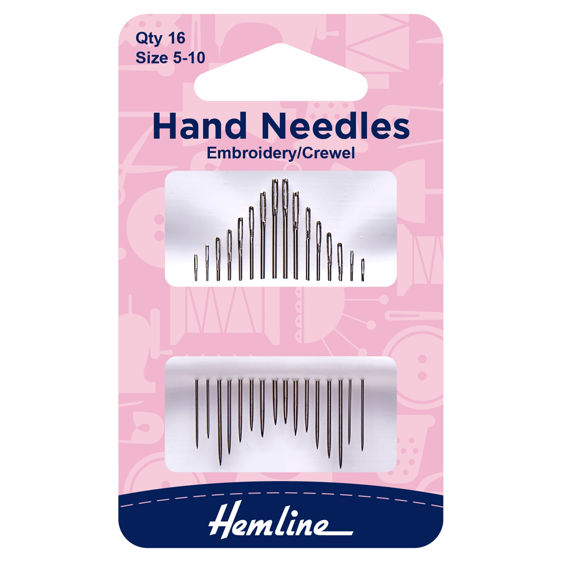 Hand Needles -Embroidery/Crewel Size 5-10