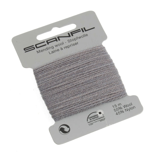 Mending Wool 15m: School Grey