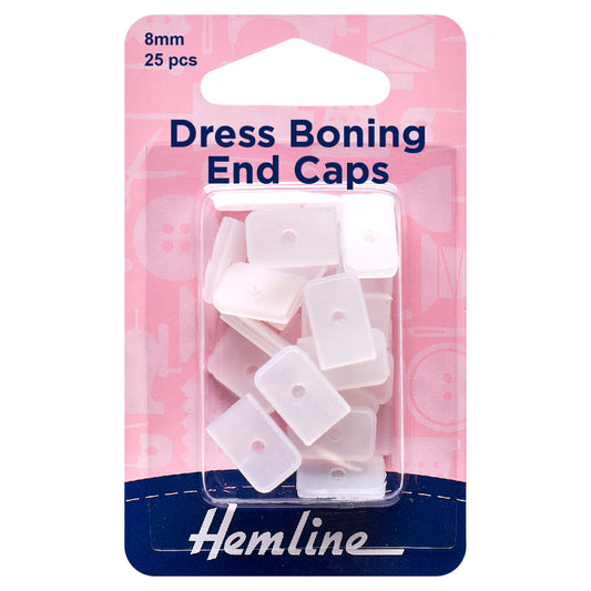 Dress Boning End Caps: 8mm