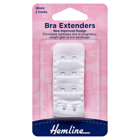 Bra Back Extenders: 28mm: White