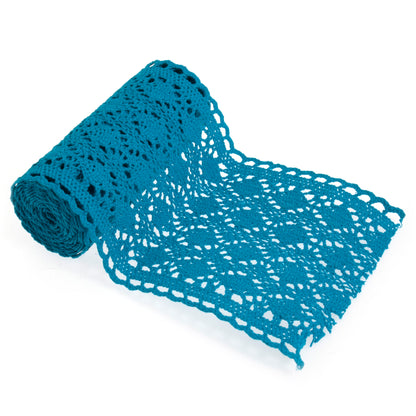 Trim: Cotton Lace Roll: 1.8m x 15cm- Blue