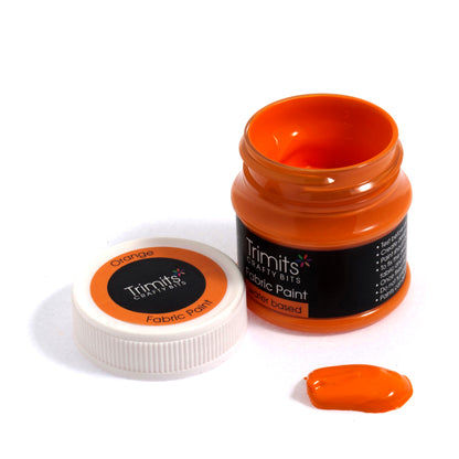 Fabric Paint Pot 50ml - Orange