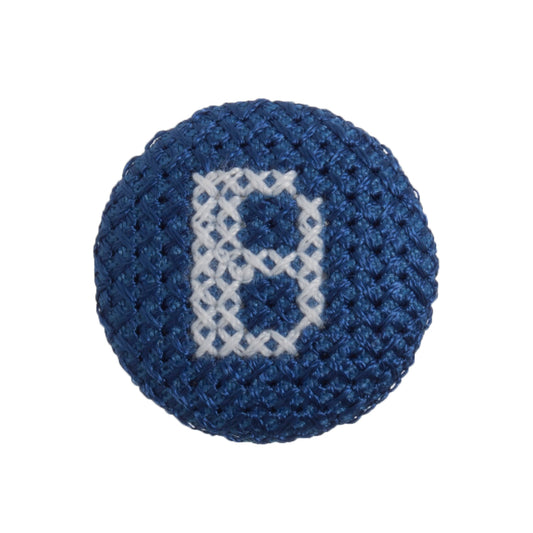 Cross Stitch Alphabet Button- B