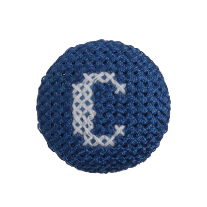 Cross Stitch Alphabet Button- C