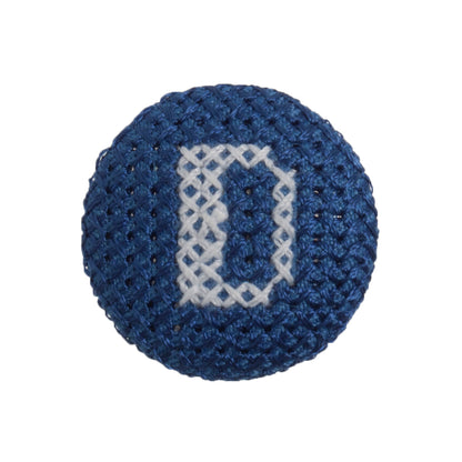 Cross Stitch Alphabet Button-D