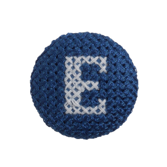 Cross Stitch Alphabet Button-E