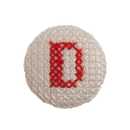 Cross Stitch Alphabet Button-D