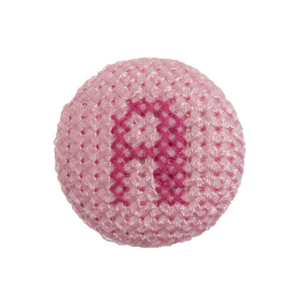 Cross Stitch Alphabet Button- A