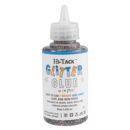 Hi-Tack Glitter Glue: Multi-Colour: 50ml