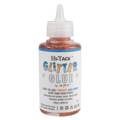 Hi-Tack Glitter Glue: Copper: 50ml