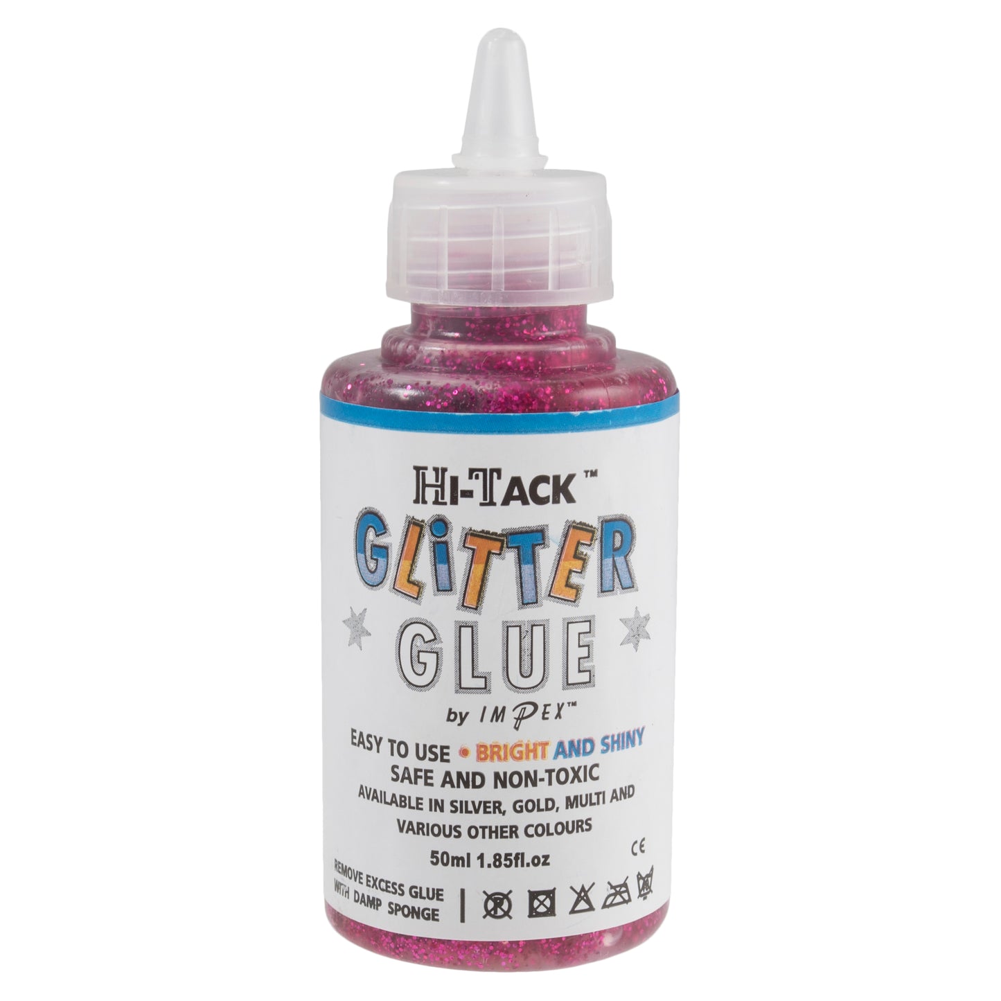 Hi-Tack Glitter Glue: Fuchsia: 50ml