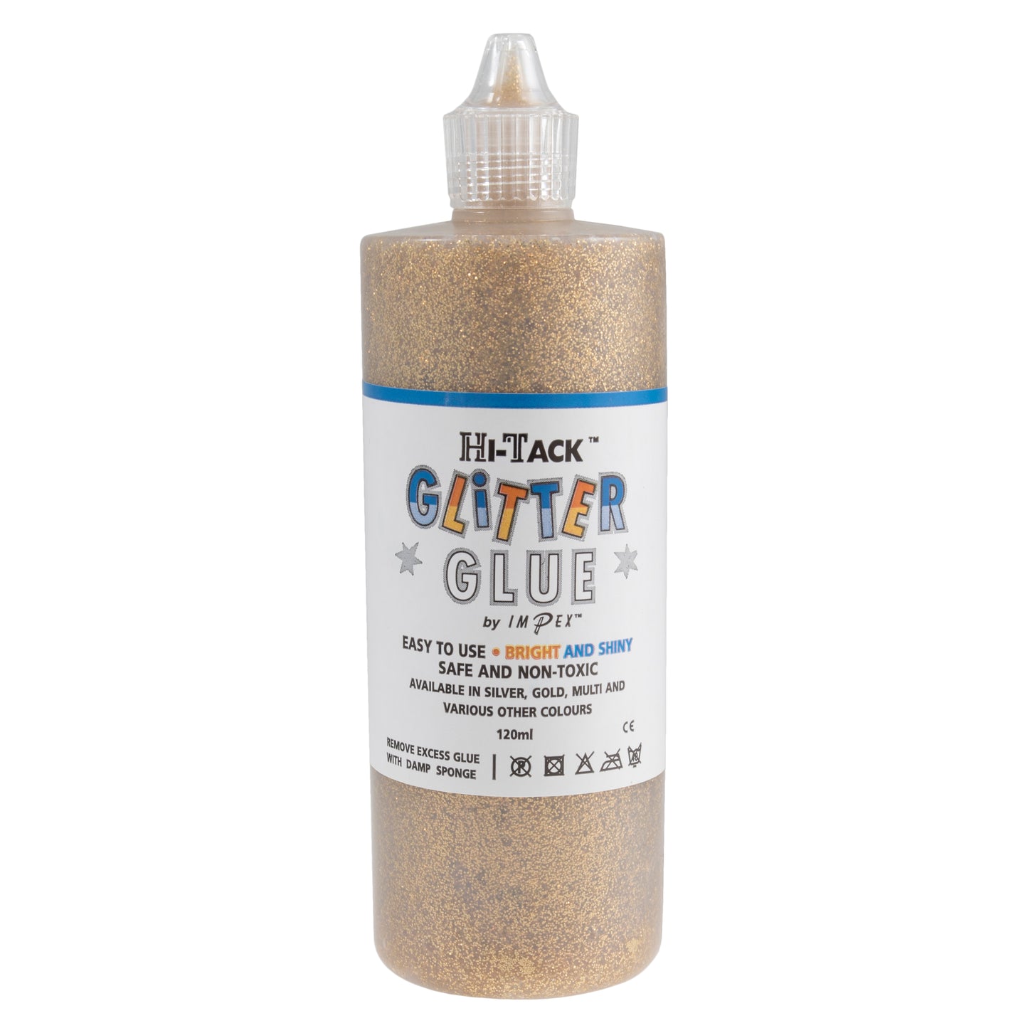 Hi-Tack Glitter Glue: Gold: 120ml