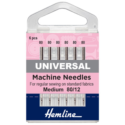 Sewing Machine Needles: Universal: Medium 80/12