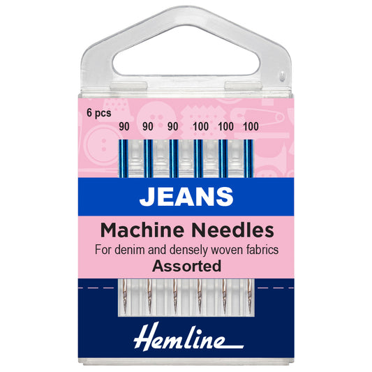 Sewing Machine Needles: Jeans: Heavy Mixed: 6 Pieces