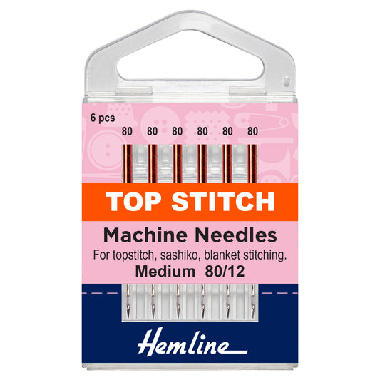 Sewing Machine Needles: Top-Stitch: 80/12