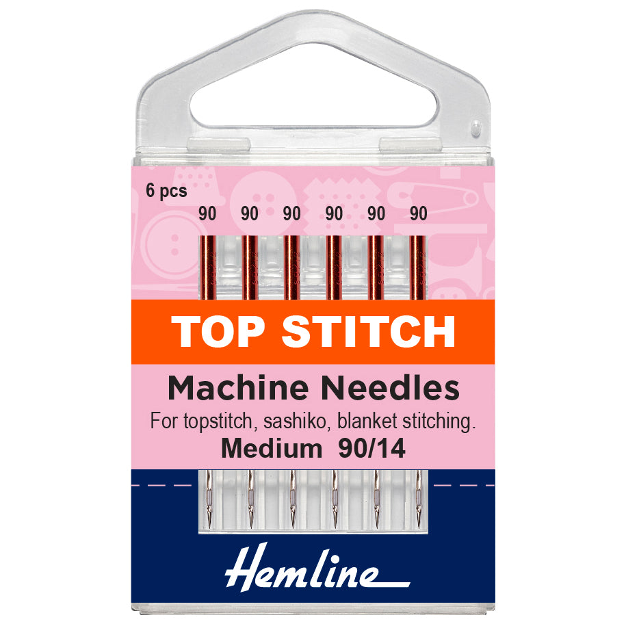 Sewing Machine Needles: Top-Stitch: 90/14