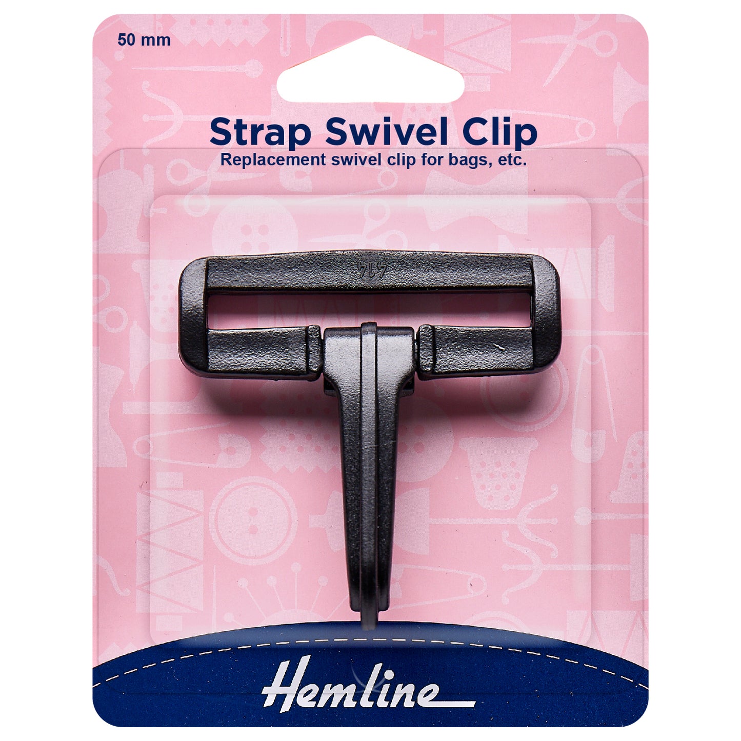 Swivel Clip: Black  50mm