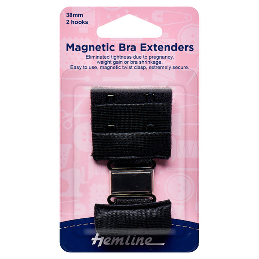 Bra Back Extender: Magnetic: 38mm: Black