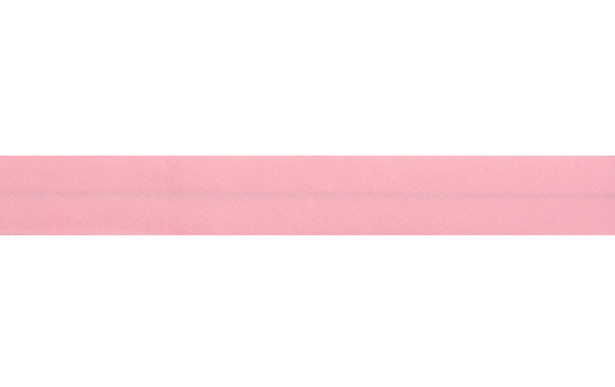 Trim: Bias Binding: Polycotton: 2.5m x 25mm: Pink
