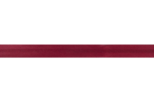 Trim: Bias Binding: Satin: 2m x 15mm: Burgundy