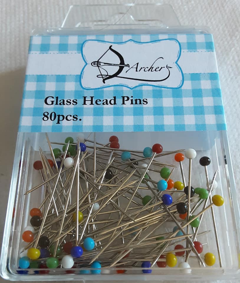 Glass Head Pins 80pcs