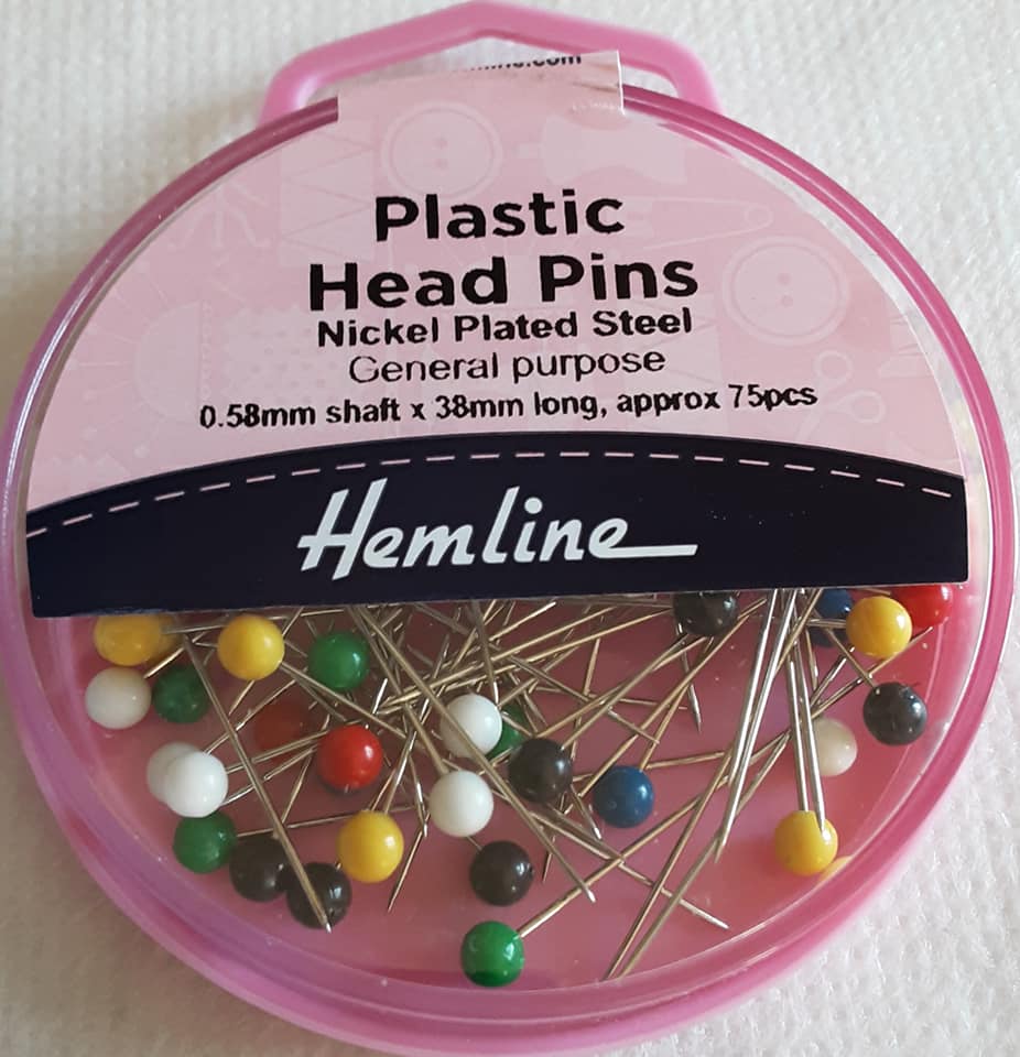 Plastic Head Pins 75pcs